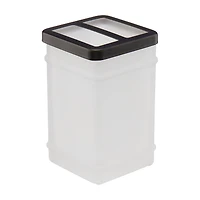 Glass Toothbrush Holder, White/Black