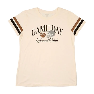 Game Day Social Club Crew T-Shirt, Medium