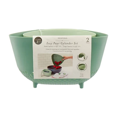 Core Kitchen Nesting Colander Set, 2 pc