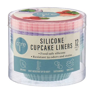 Core Kitchen Silicone Cupcake Liners, 12 ct