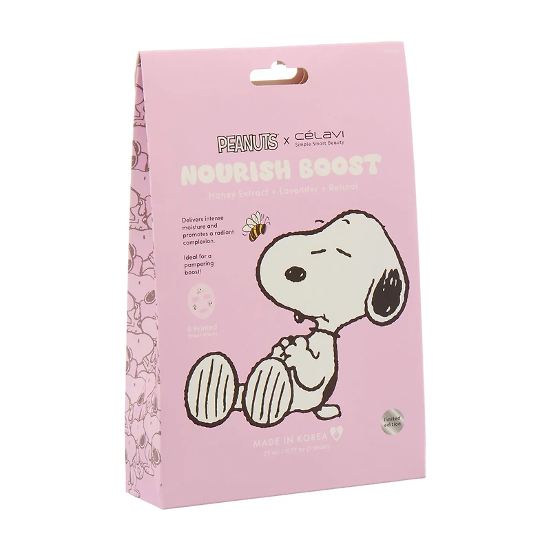 Celavi Peanuts Nourish Boost Mask, 0.77 oz