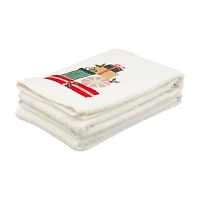 Christmas Embroidered Hand Towels, 2 pk