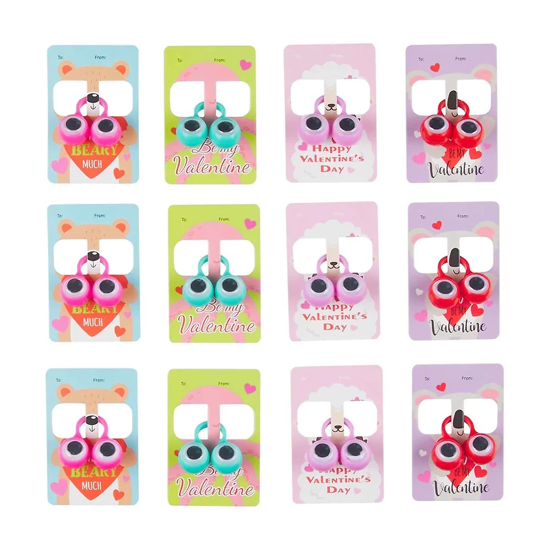 Valentine’s Day Exchange Card Set with Novelty Toy, 1 Set, Assorted