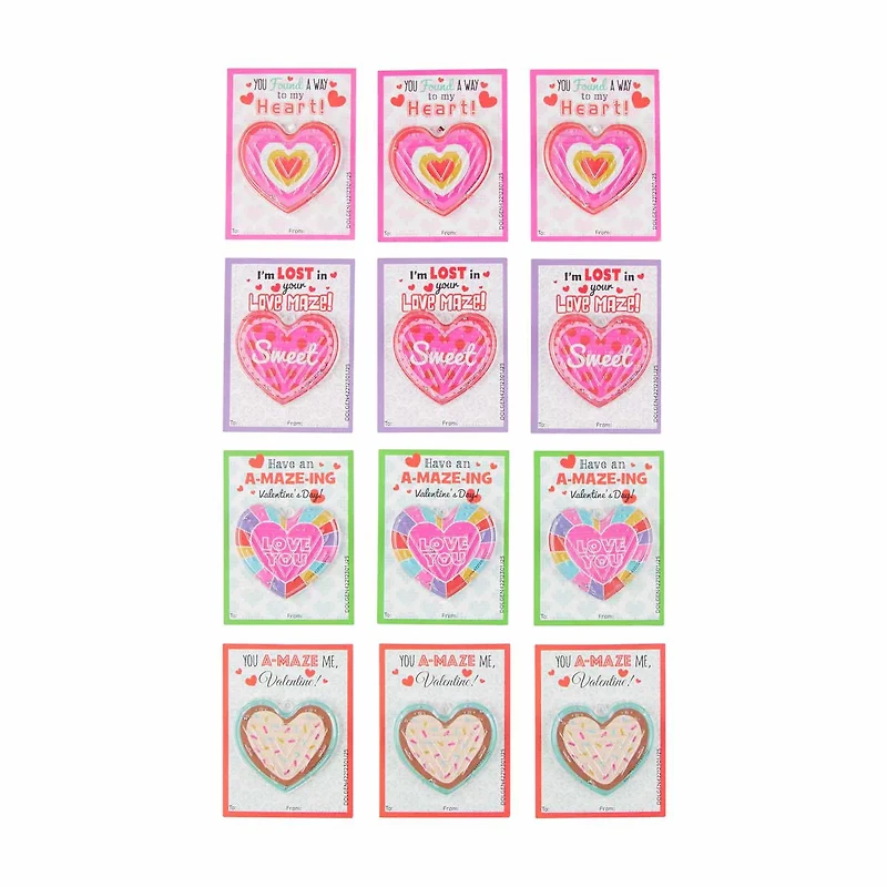 Valentine’s Day Exchange Card Set with Novelty Toy, 1 Set, Assorted