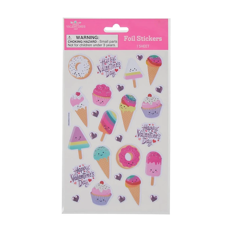 Happy Valentine's Day Stickers Sheet, Assorted