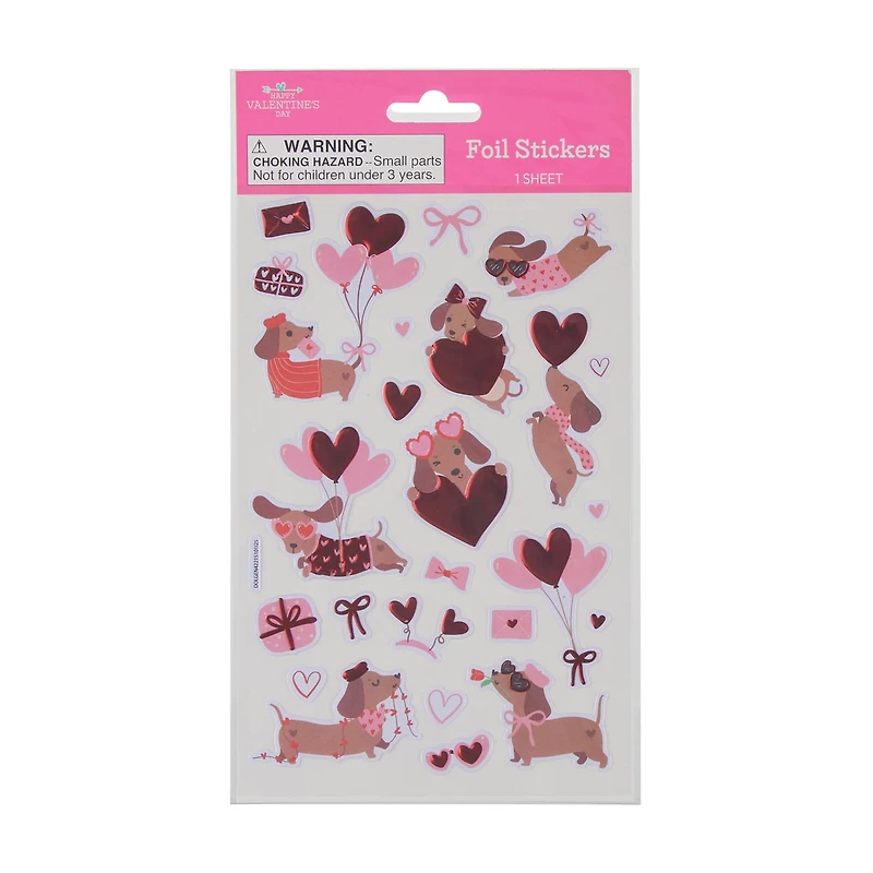 Happy Valentine's Day Stickers Sheet, Assorted