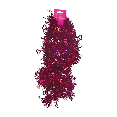Happy Valentine's Day Tinsel Garland, 9 ft, Assorted
