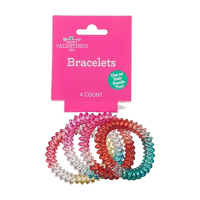 Happy Valentine's Day Bracelets, 4 ct