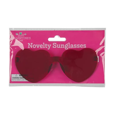 Happy Valentine's Day Heart Shaped Novelty Sunglasses, Assorted