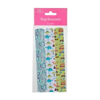 Happy Valentine's Day Slap Bracelets, 3 ct, Assorted