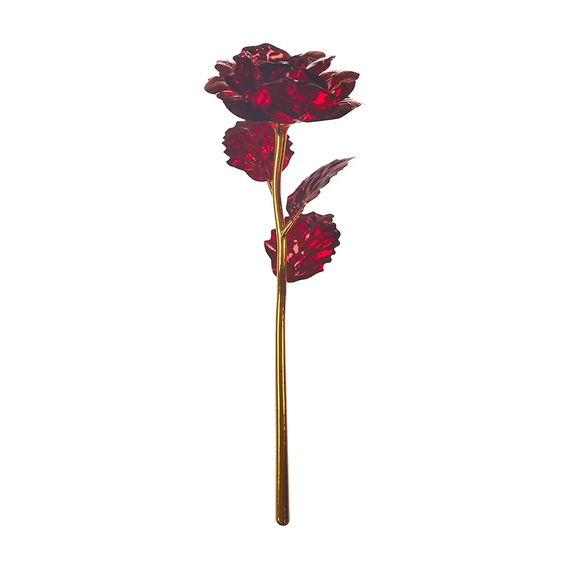 Valentine’s Day Artificial Metallic Rose, 1 ct, Assorted