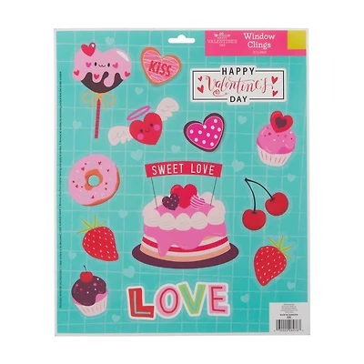 Happy Valentine's Day Window Clings, Assorted