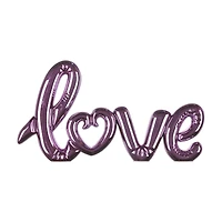 Valentine's Day Tabletop Metallic 'Love' Runner, Assorted