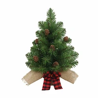 Christmas Pine Tree with Pinecones Decor, 16 in