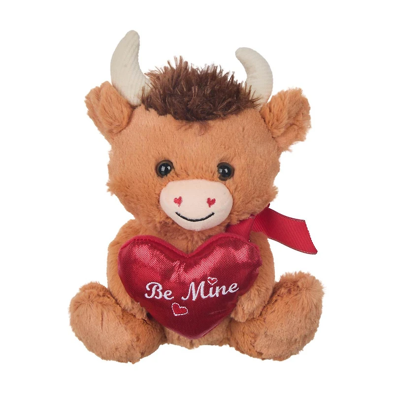 Valentine's Day Stuffed Animal Toy with Metallic Heart, Assorted