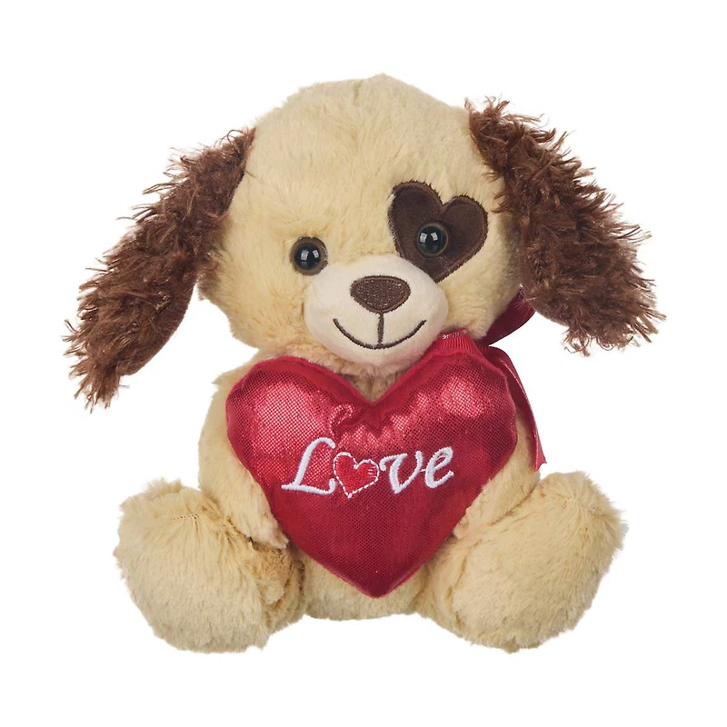 Valentine's Day Stuffed Animal Toy with Metallic Heart, Assorted
