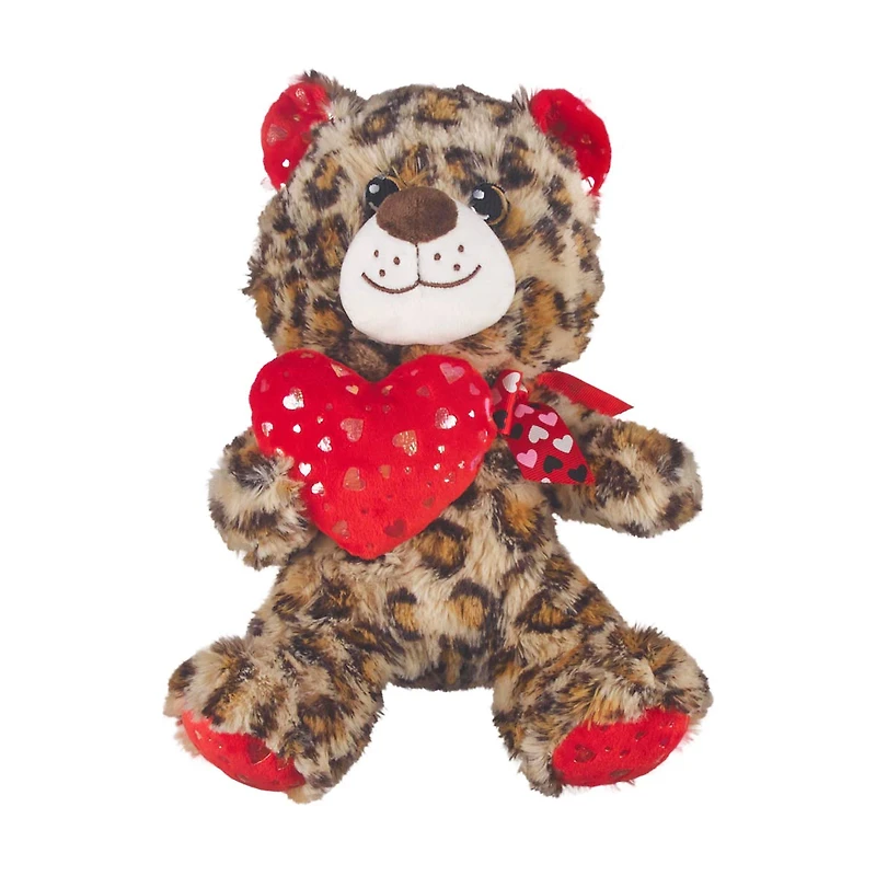 Valentine's Day Stuffed Animal Toy with Heart, Medium, Assorted