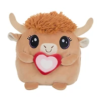 Valentine's Day Round Animal Plush, Assorted
