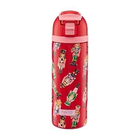 Simply Belle Nutcracker Plastic Tumbler with Flip Top, 24 oz