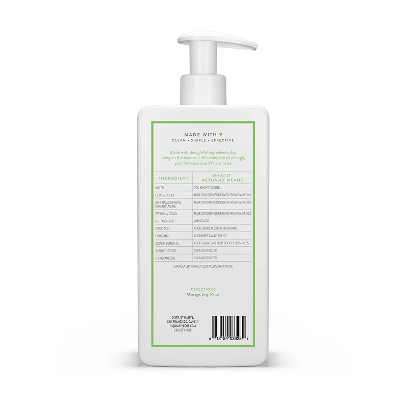 Native Cucumber & Mint Volume Conditioner, 16.5 fl oz