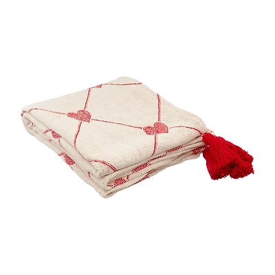 Heart Throw Blanket, 50 in x 60 in