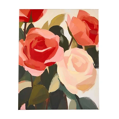 Valentine's Day Canvas Rose Wall Art, 16 in x 20 in