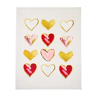 Valentine's Day Canvas Heart Decor, 16 in x 20 in