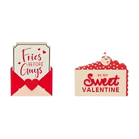 Valentine's Day Signs, 6 in, Assorted