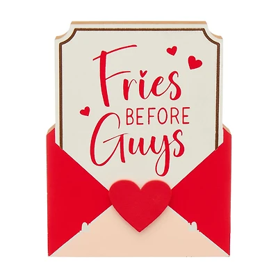 "Fries Before Guys" Valentine's Day Decor, 6 in
