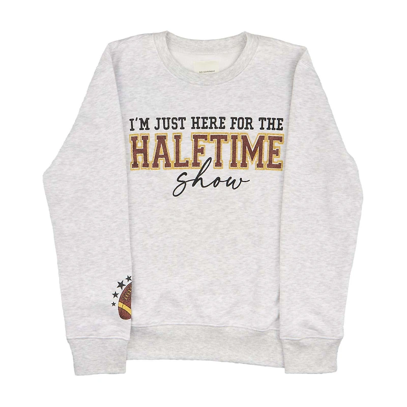 Women's "I'm Just Here For The Halftime Show" Light-Gray Sweatshirt, 2XL