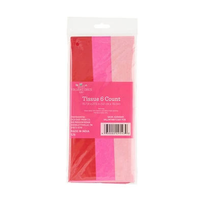 Valentine's Day Tissue Paper, 6 ct