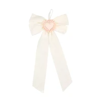 Velvet Bow Decoration, Red, 20 in