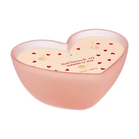 Valentine's Day Red Citron Berry Pink Heart Shaped Scented Candle, 10 oz