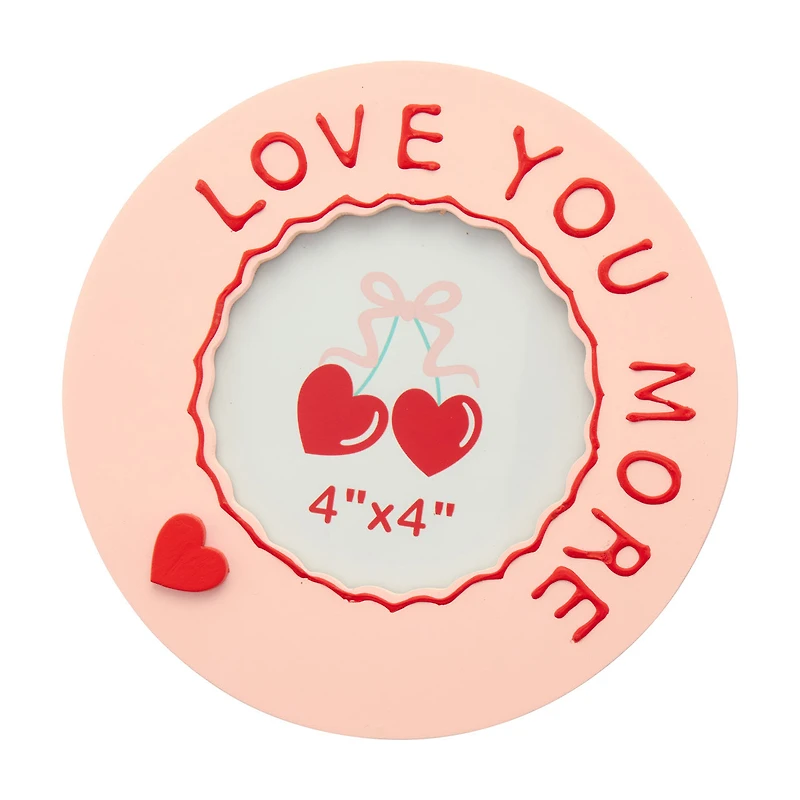 "Love You More" Picture Frame, 4 in x 4 in