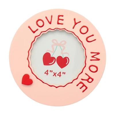 "Love You More" Picture Frame, 4 in x 4 in