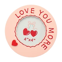 "Love You More" Picture Frame, 4 in x 4 in