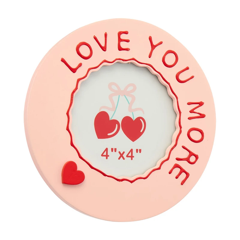 "Love You More" Picture Frame, 4 in x 4 in