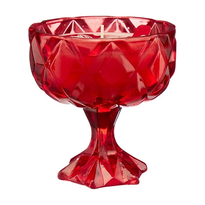 Valentine's Day Dessert Glass Candle, Red, 6 oz
