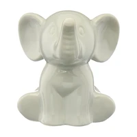 Kate & Milo Gray Elephant Bank, Large