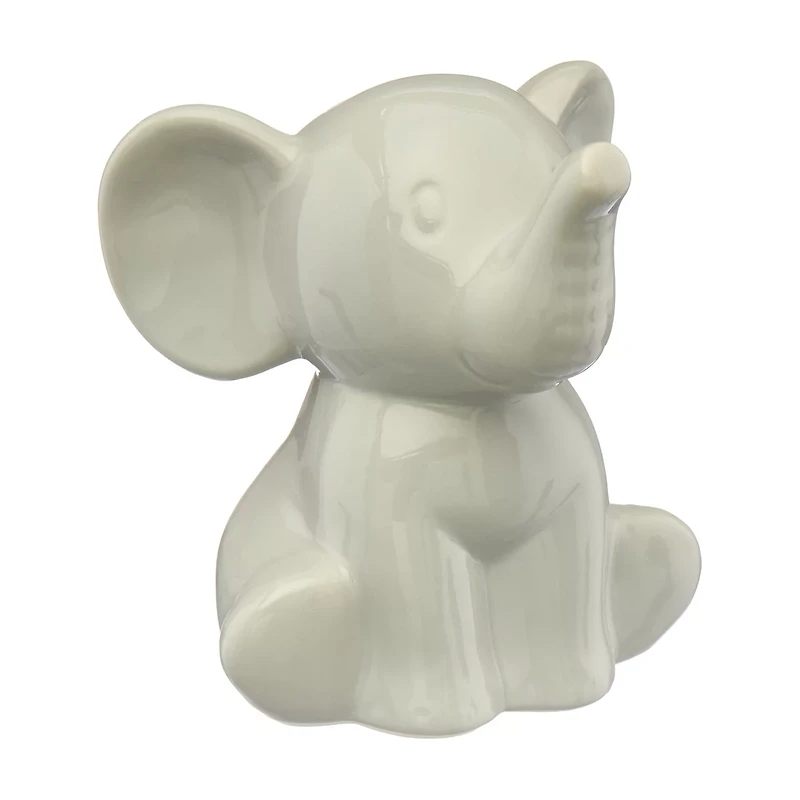 Kate & Milo Gray Elephant Bank, Large