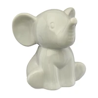 Kate & Milo Gray Elephant Bank, Large