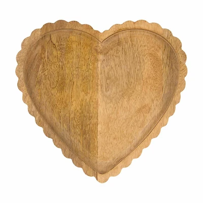 Valentine's Day Wood Heart Plate