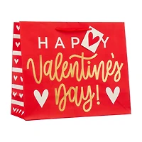 Valentine's Day Red Happy Valentine's Day Large Gift Bag