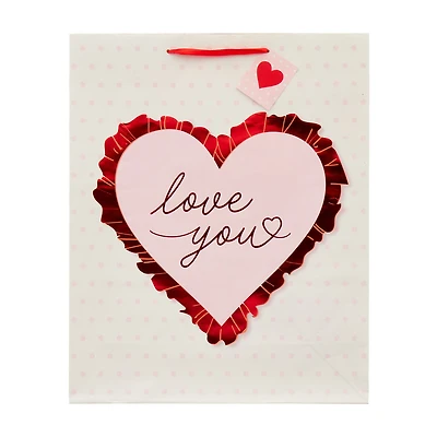 Valentine's Day Love You Heart Extra Large Gift Bag