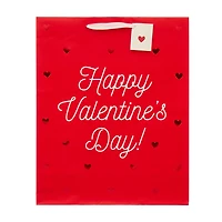 Valentine's Day Red Happy Valentine's Day with Heart Cutouts Extra Large Gift Ba