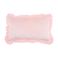 Velvet Pillow, Pink, 12 in x 20 in