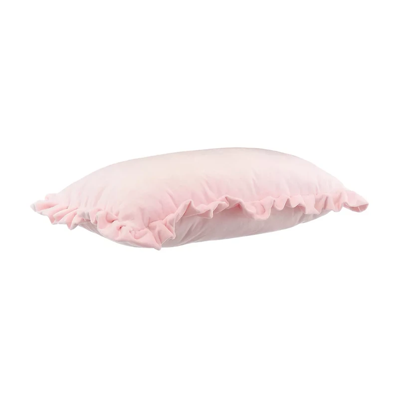 Velvet Pillow, Pink, 12 in x 20 in