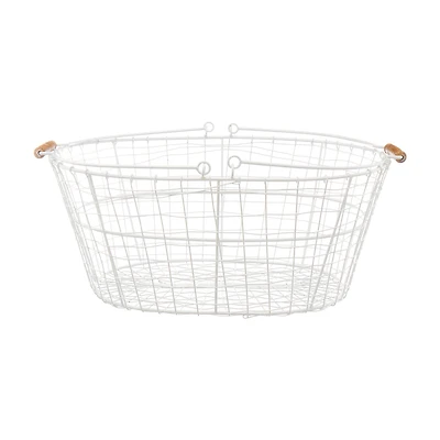 Wire Basket with Handles, Large