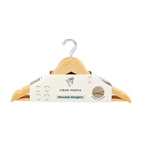 Clean Mama Wooden Hanger Set, 5 ct