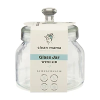 Clean Mama Glass Jar with Lid, Medium